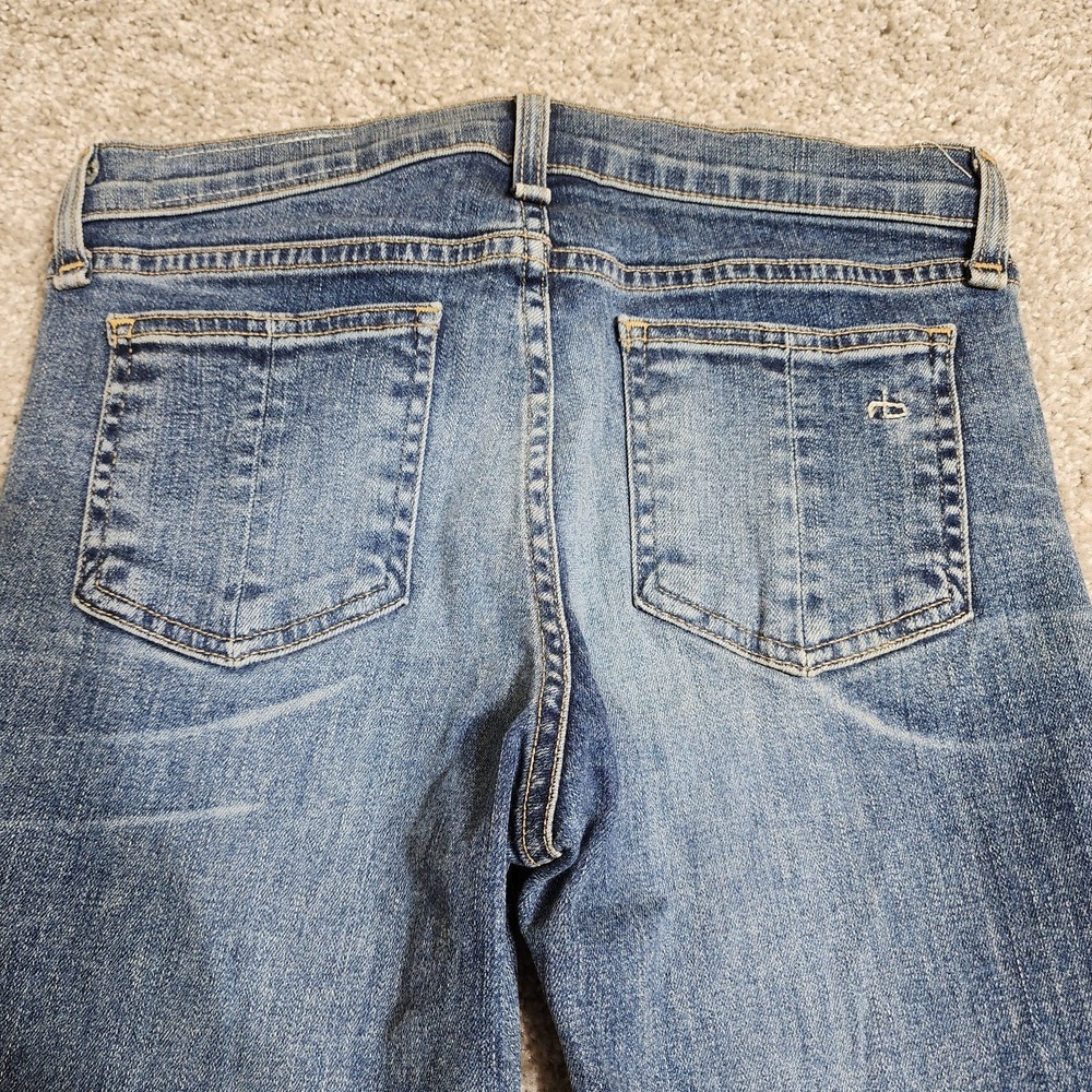 Rag & Bone The Skinny Jeans Surf Wash Low Rise Size 26 (Measures 28)  Y2K - Picture 12 of 12